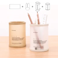 cylindrical detachable desktop pen holder organizer office accessories pencil stand storage case box stationery teacher gifts