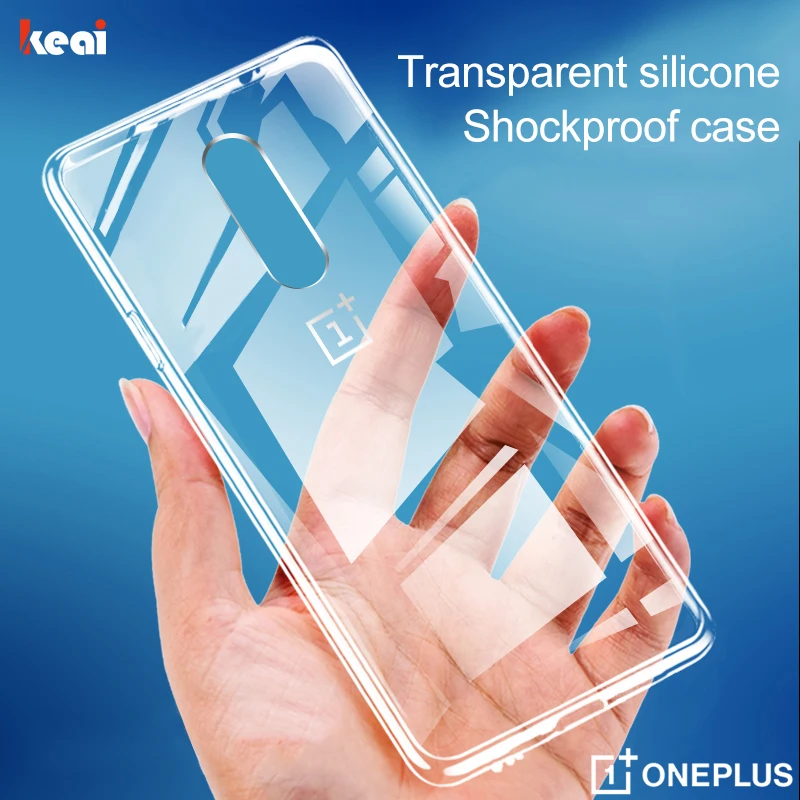 Силиконовый чехол для Oneplus 7/6T/8/9 Pro противоударный прозрачный|Бамперы| |