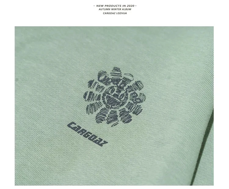 

2020 autumn and winter new small fresh men and women with the same sun flower round neck sweater all-match ins women's clothing