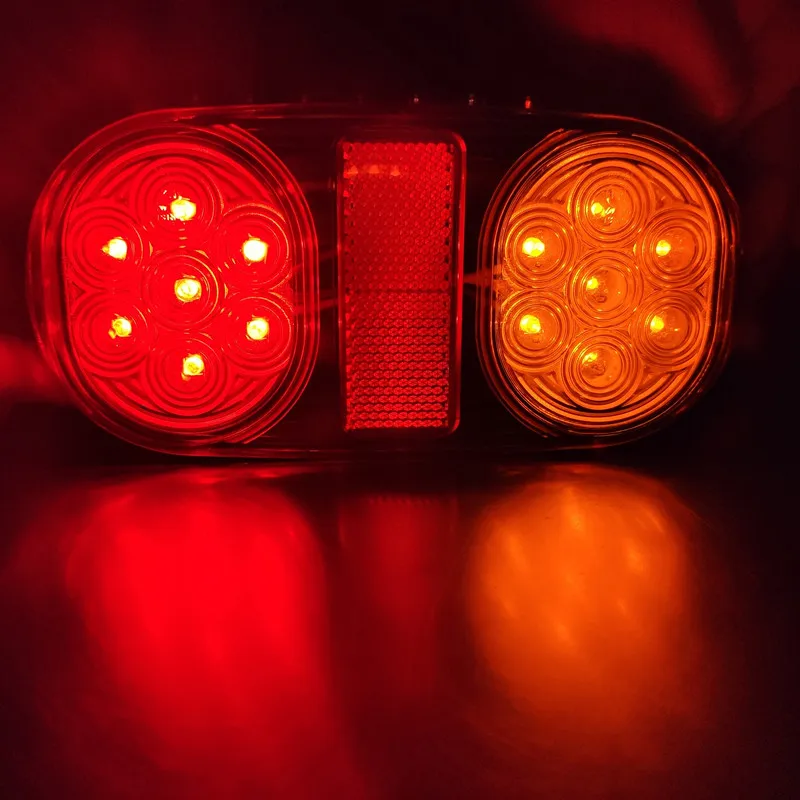 Задние светодиодсветодиодный фонари для пар лодок прицепов водонепроницаемые