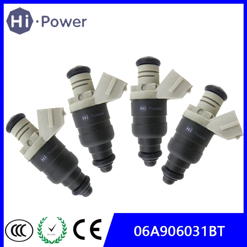 4x 06A906031BT 06A 906 031 BT Топливная форсунка для VW Volkswagen Caddy Touran Golf 5 Passat 3C Инжекторная