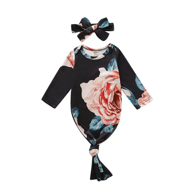 

2 шт. пеленки с цветами для новорожденных + повязка на голову