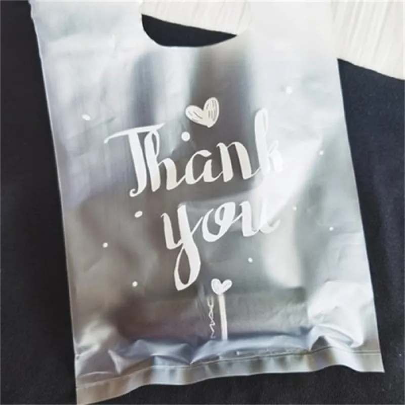 

50PCS Thicken Baking Packing Bag Korean Style Small Fresh Dessert Bread Portable Plastic Bag