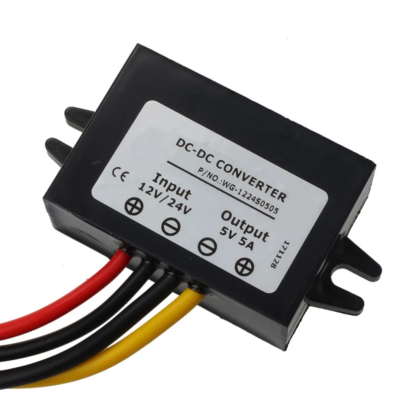 HTHL DC/DC 12V/24V понижающий до DC 5V 5A 25W силовой трансформатор|Трансформаторы| |