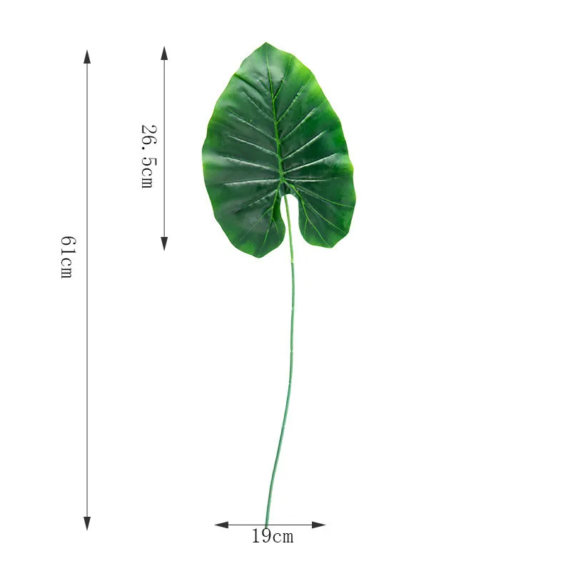 Цельные пластиковые искусственные растения monstera, тропические листья пальмы, украшения для дома и сада, аксессуары для фотосъемки - Цвет: Ye Yu Ye
