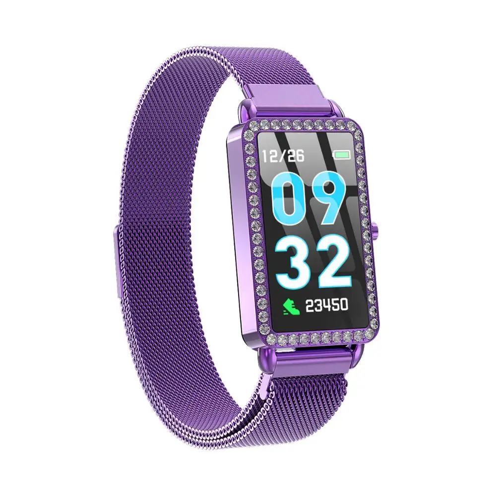 A88 смарт-браслет 1 14 водонепроницаемый женский пульсометр - Цена: 1924.61