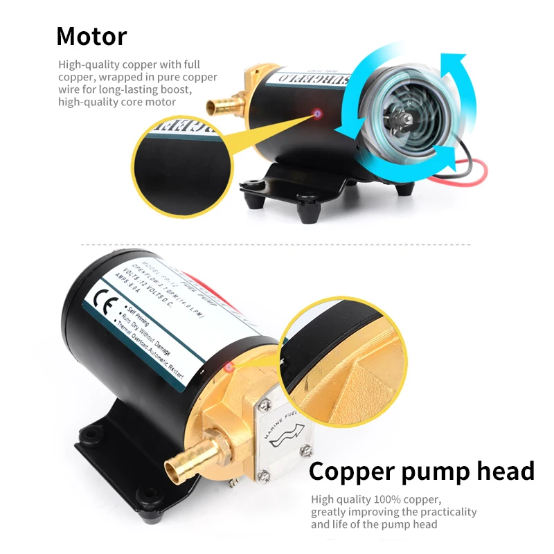 Электрический шестеренчатый масляный насос постоянного тока маленький