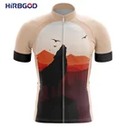 Летняя туристическая велосипедная Джерси цвета хаки от HIRBGOD 2021, мужская спортивная одежда с волчьим узором, футболка с круглым вырезом, женская футболка