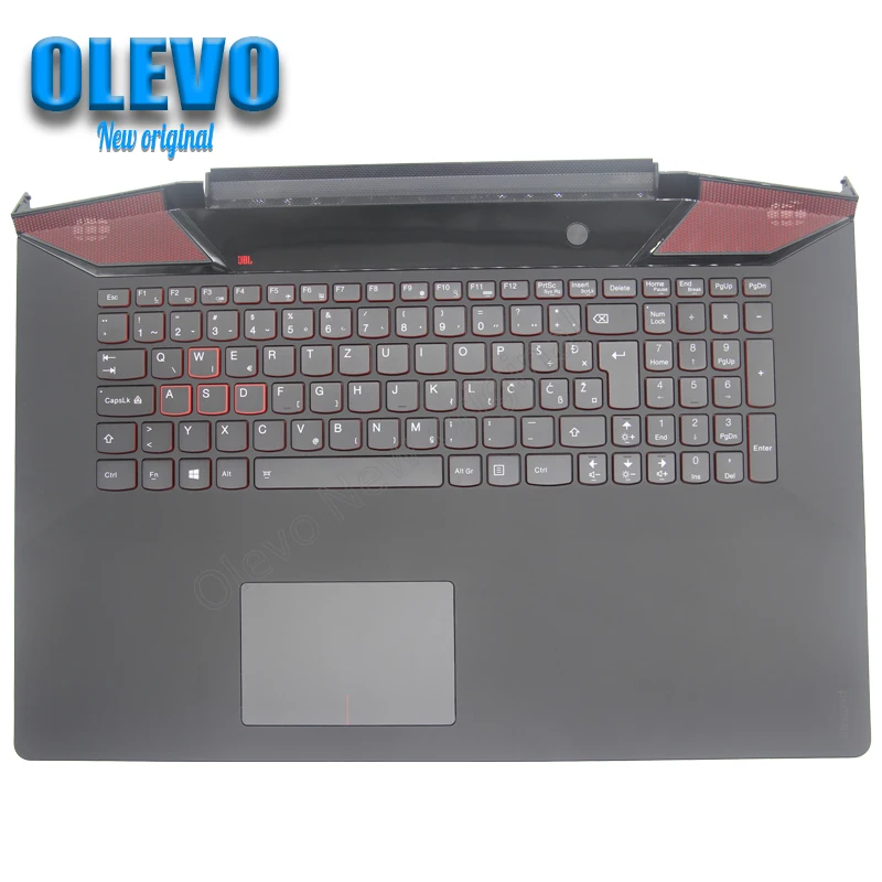 New/orig Palmrest Upper Case With SRB Backlit Keyboard Touchpad for Lenovo Ideapad Y700-17ISK C Cover 5CB0K37603