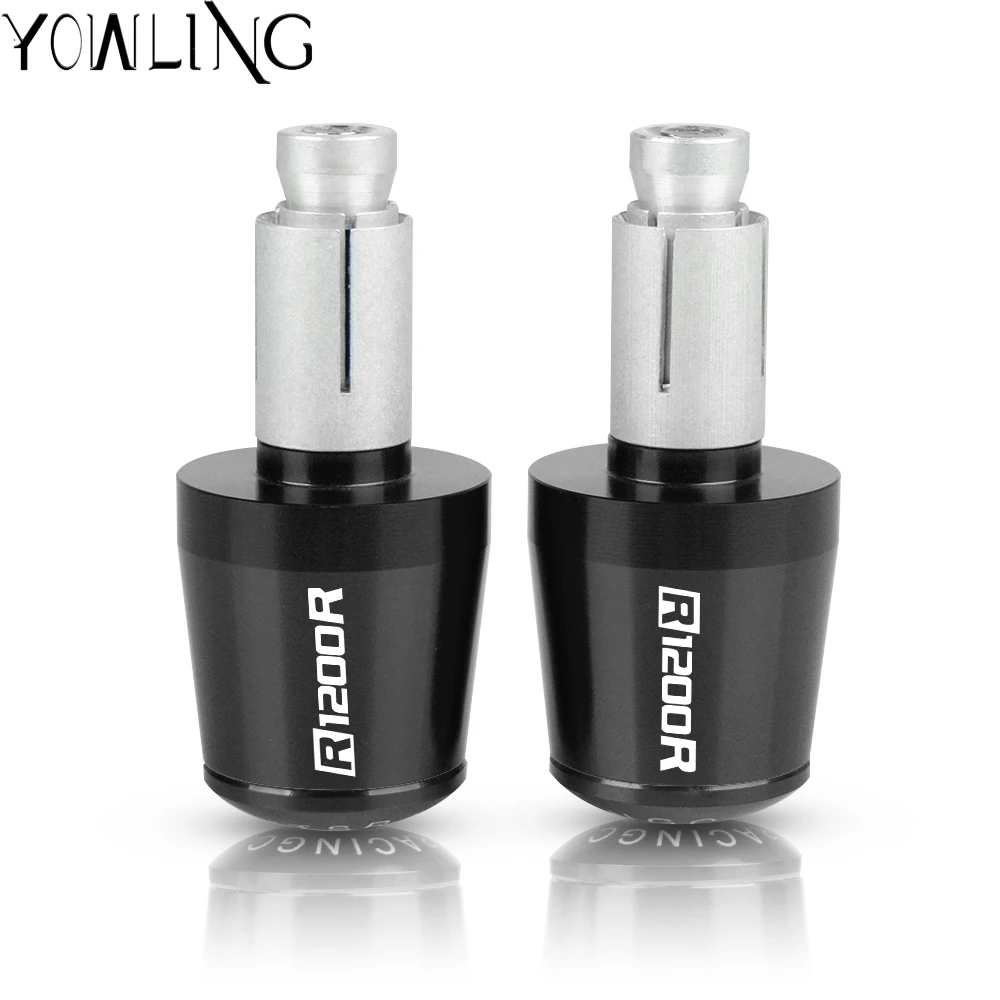 

Handle Bar Ends Grips 7/8" 22mm Motorcycle Handlebar Counterweight Plug Slider FOR BMW R1200R 2012 2013 2014 2015 2016 2017 2018