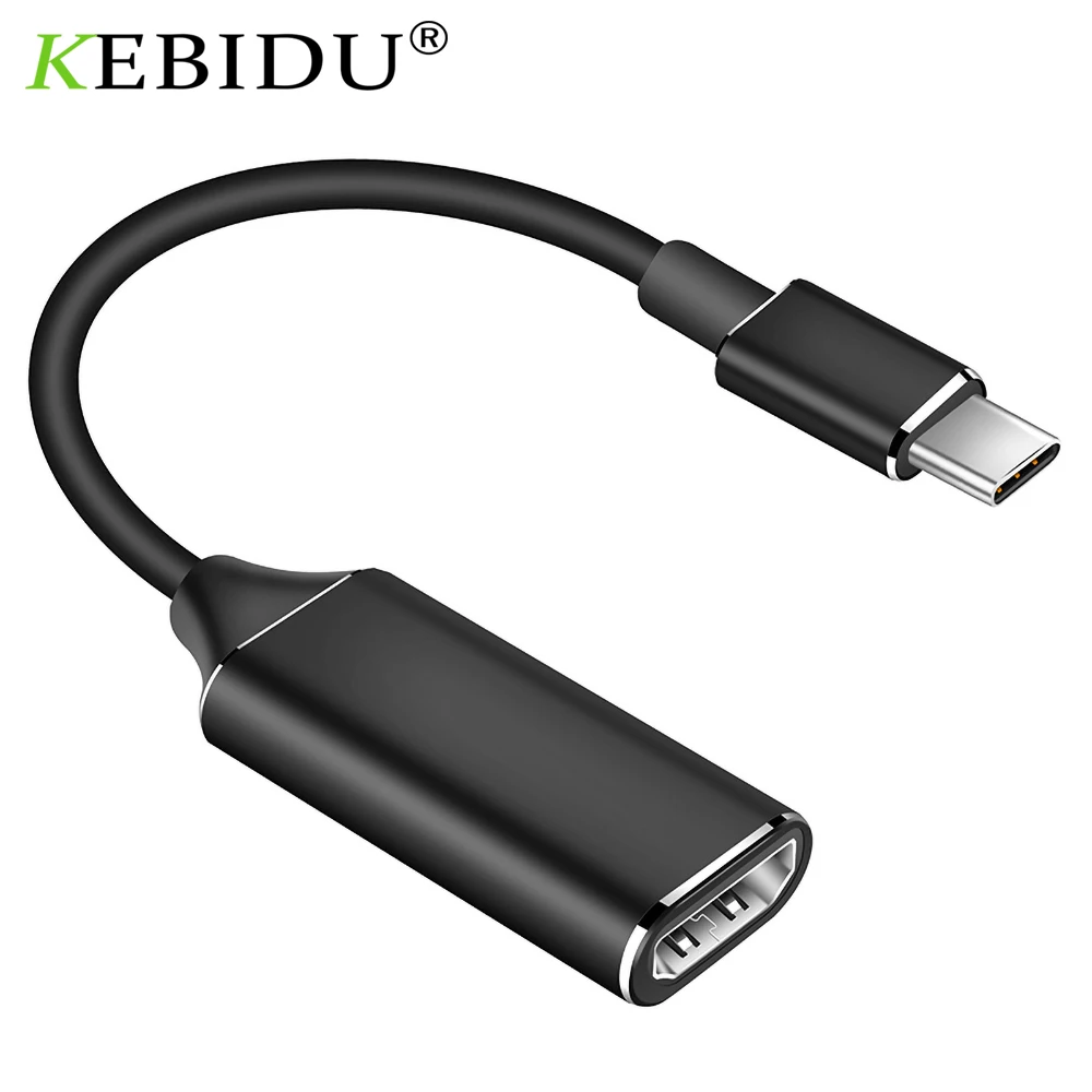 Тип USB C к совместимому с HDMI кабель адаптер 4k 30hz 3 1 конвертер Папа мама для ПК