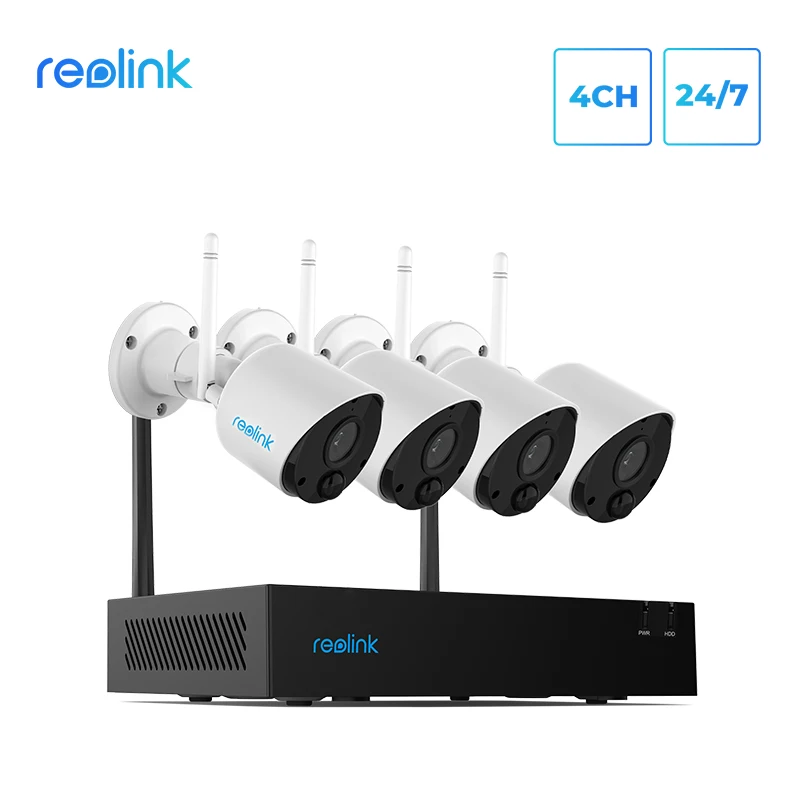 Reolink 1080P Full HD камера система WIFI NVR и 4 ip s Bullet наружный Видео Аудио комплект