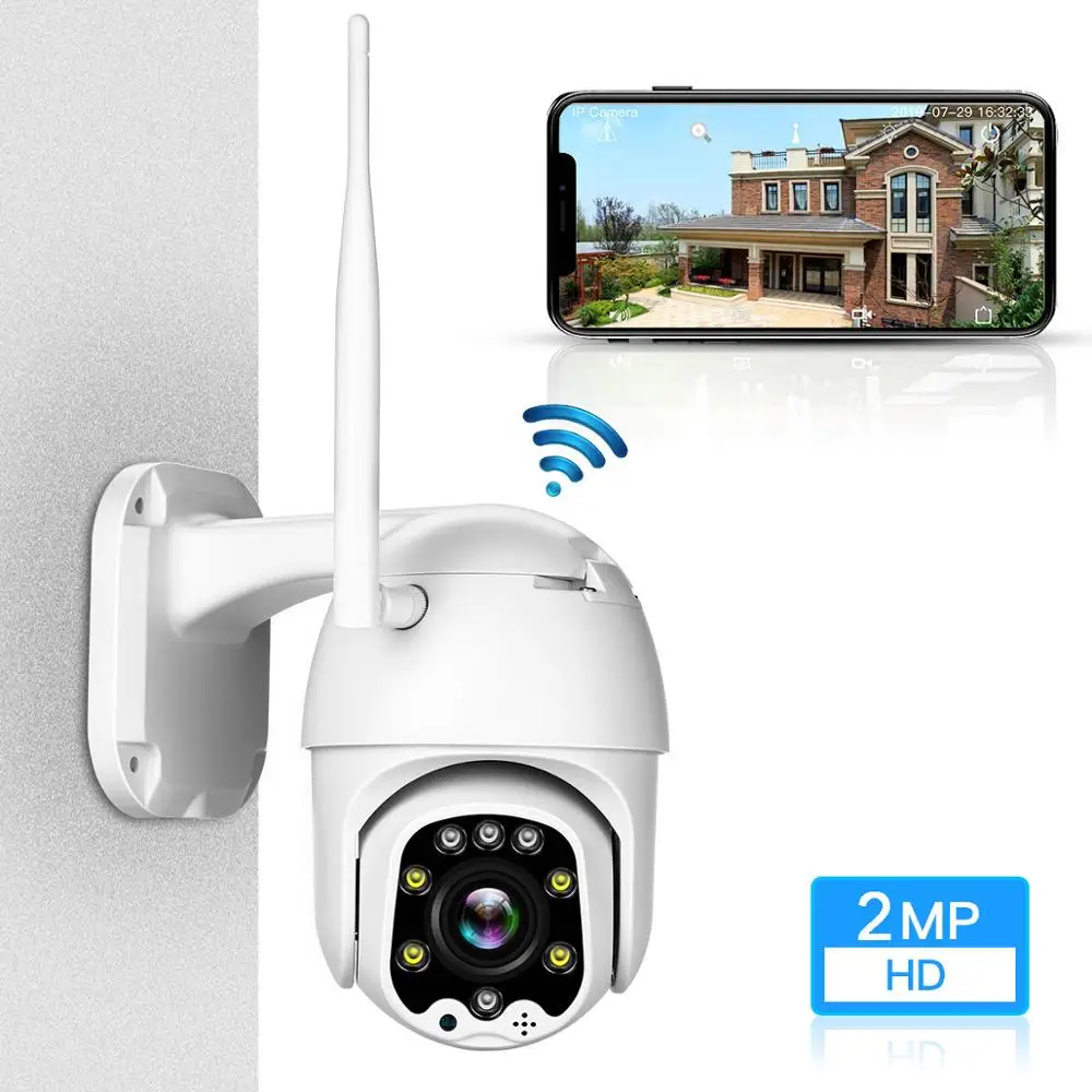 1080P Беспроводная PTZ wifi камера с зумом, скоростная купольная камера безопасности, ip-камера наблюдения, уличная IP66 ip-камера для хранения, CCTV, wifi, облачная ipcam