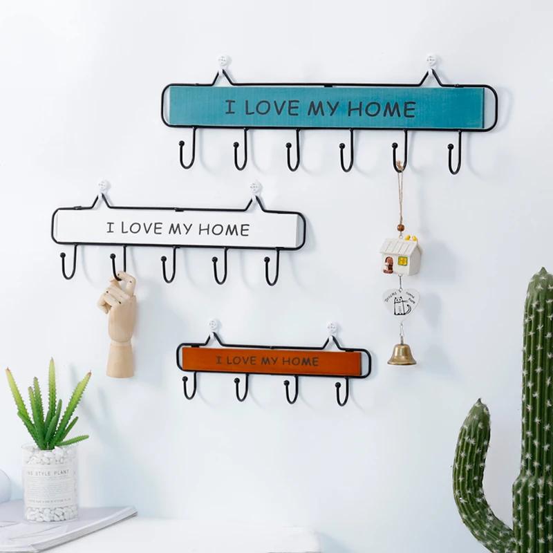 

Креативный однотонный декоративный крючок, простой крючок для дома, двери, крыльца, ключа, ангара, спальни, настенный крючок, пальто WF819241