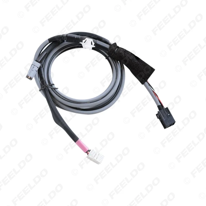 FEELDO автомобильное аудио USB AUX Интерфейс адаптер для Toyota Corolla Camry Highlander Sienna RAV4 Prius