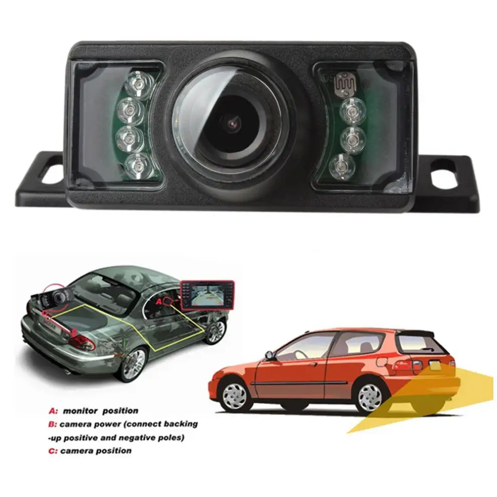 Водонепроницаемая Автомобильная камера заднего вида ночного видения для