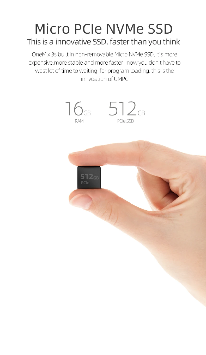 One Mix 3S Серия Супер Карманный планшет ноутбук 8+ 256G/16G+ 512G SSD Intel Core i7-8500Y Windows 10 HDMI type-C USB TF 2,4/5G wifi