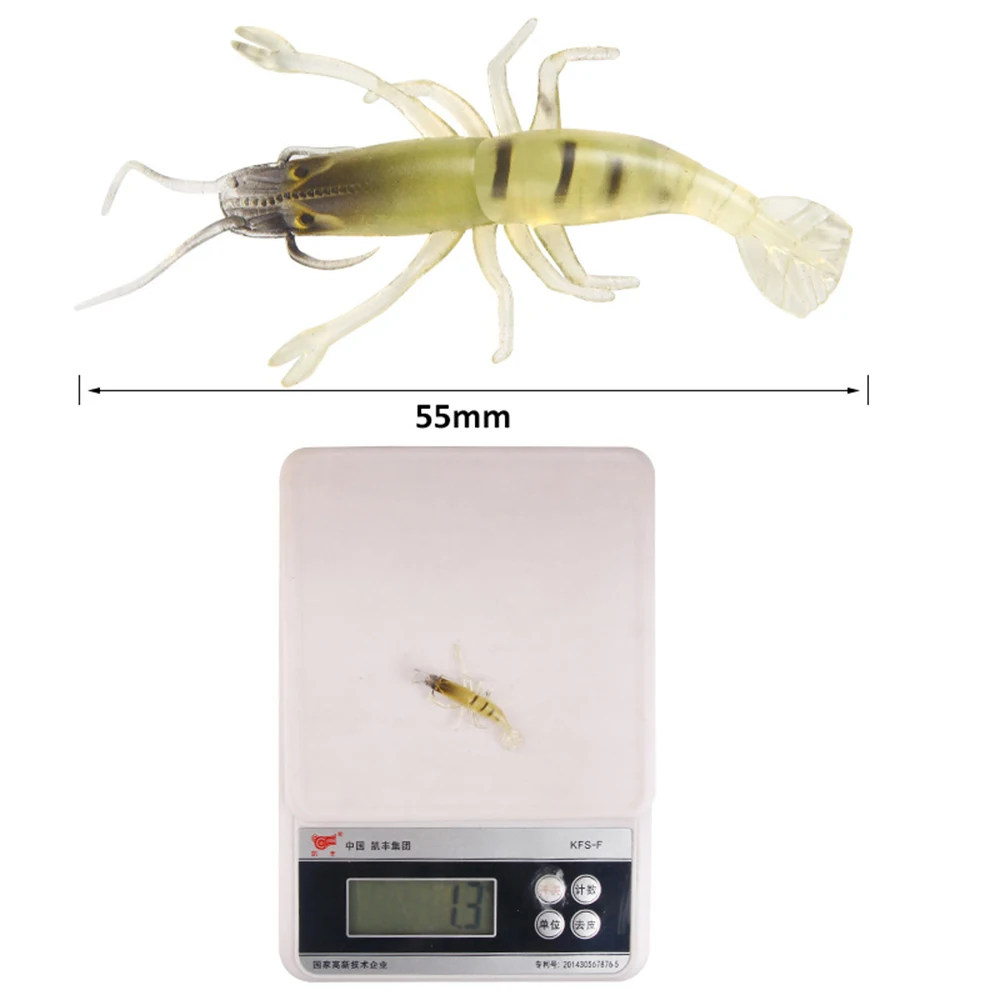 1 шт. прозрачная креветка искусственная наживка креветка-приманка наружная
