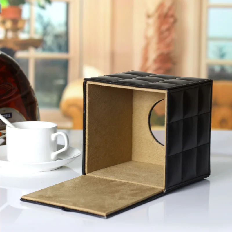 Современные Квадратные бумажные салфетки в рулонах из искусственной кожи