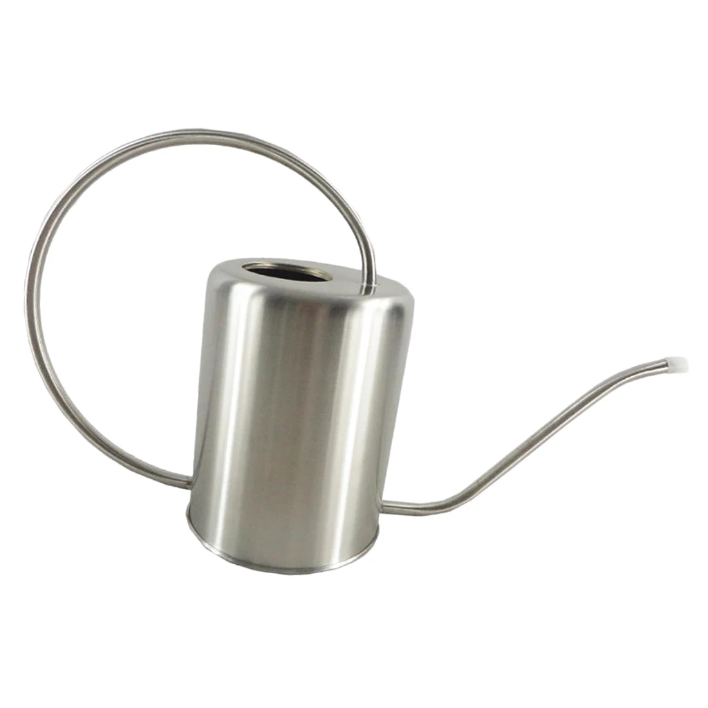 

2L/ 67.6oz Garden Long Spout Watering Can Small Stainless Steel Watering Pot