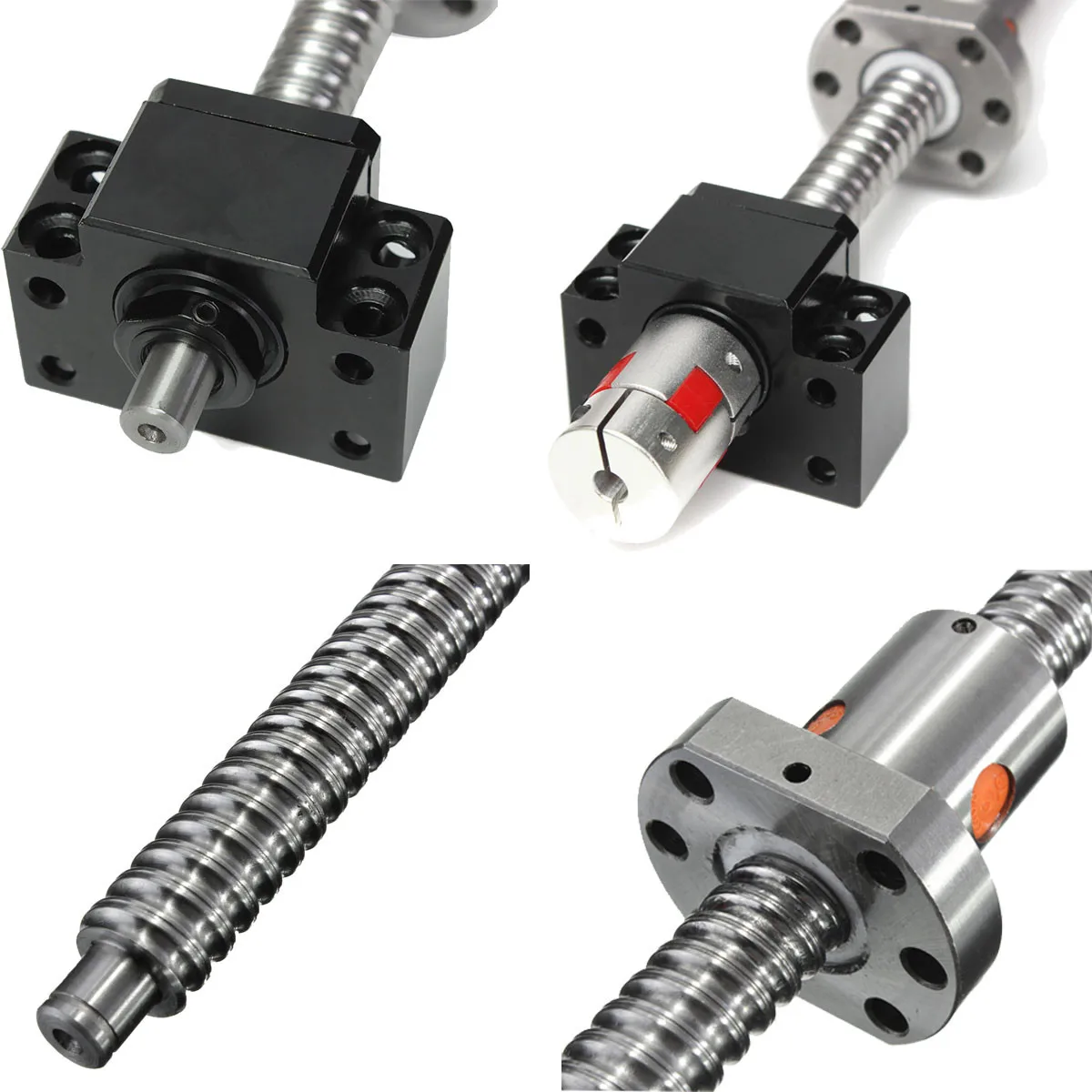 

Set of Antibacklash Ball Screw 500MM SFU1605 1605-L360mm-C7 + BK/BF 12 Support Base + 6.35x10mm Couplers