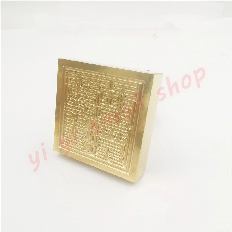 

Buddhist Pure bronze seal, jiudie, seal character, Buddhist dharma sengbao seal, Buddhist supplies, one-sided seal