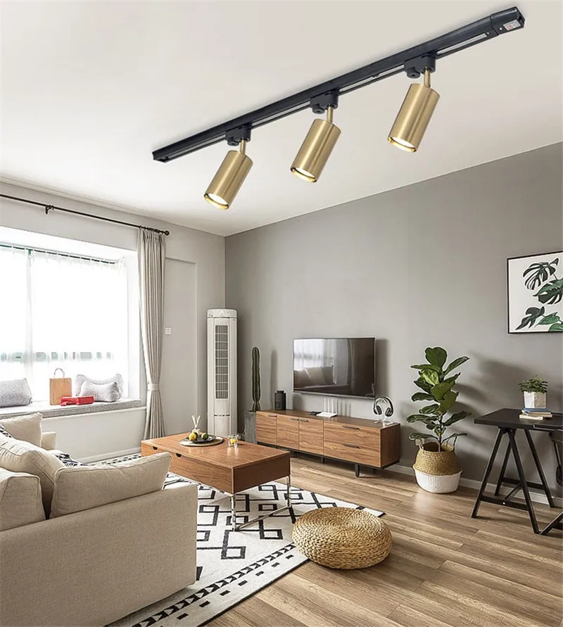 Потолочные светильники с поверхностью полный комплект светодиодные на рельсах