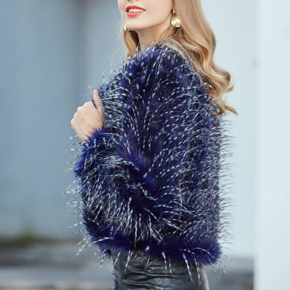 Зимнее пальто сексуальная женская куртка из искусственного меха 2019 модное