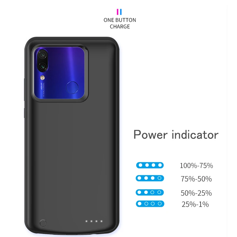 Чехол для внешнего аккумулятора 6500 мАч Xiaomi Redmi note7/note7Pro |