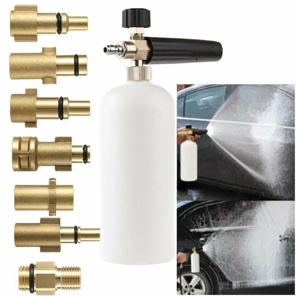 

High-Pressure Car Wash Water Gun Foam Pot Adapter Pure Copper Turn 1/4 Pair Of Silk Pa Pot Quick Insert 1/4 Joint Accessories