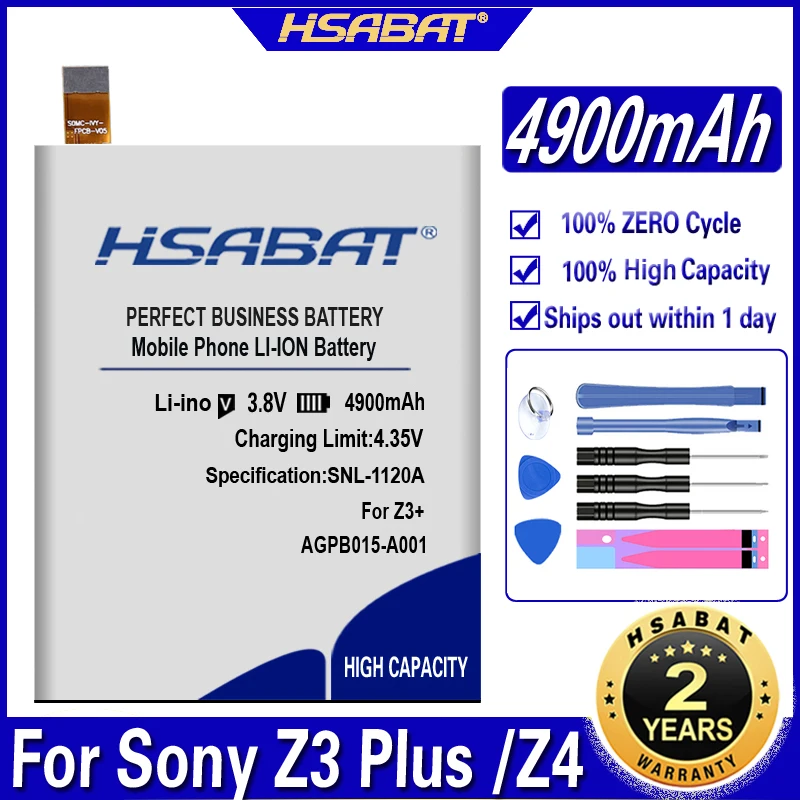 4900 мА/ч HSABAT батарея для Sony Xperia Z3 + Z4 Neo SO 03G C5 Ultra Dual E5506 E5553 E5533 E5563 плюс E6553 AGPB015