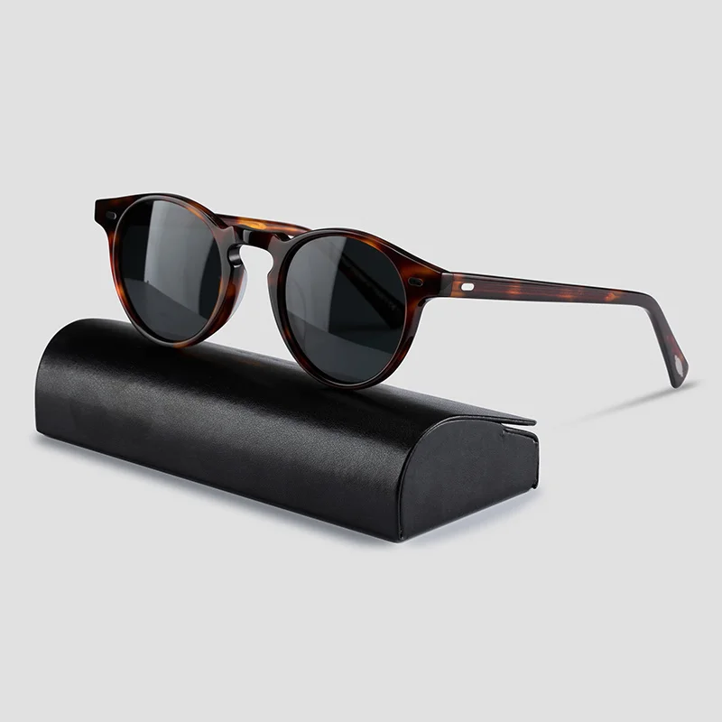 

Gregory Peck Sunglasses OV5186 Vintage Polarized Sunglasses Women Sun Glasses for Men Round Sunglasses Men OP Brand Original Box