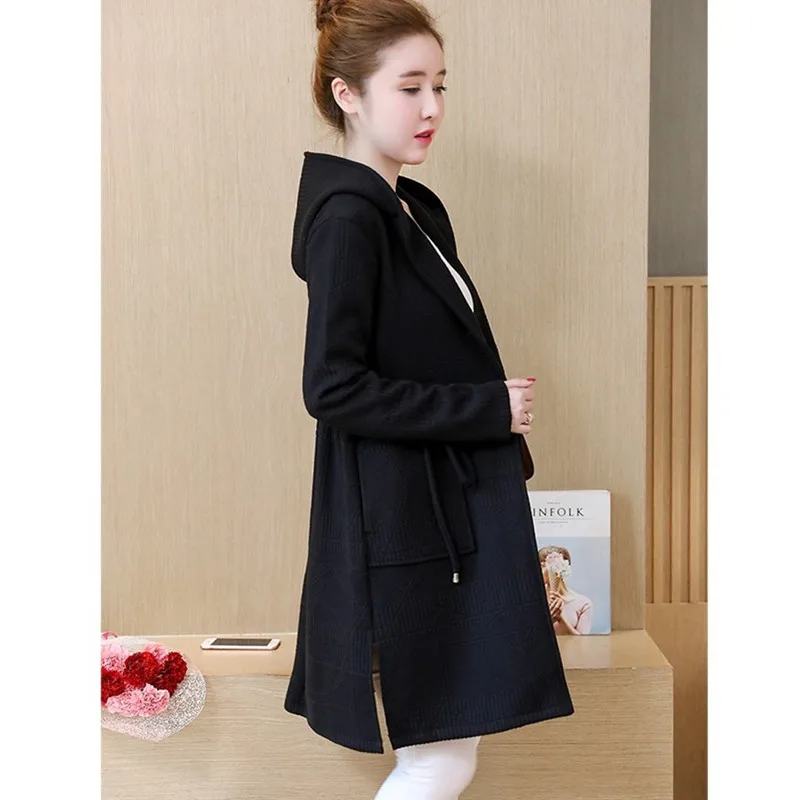 Вязаный свитер UHYTGF на весну и осень пальто женская модная свободная блестящая