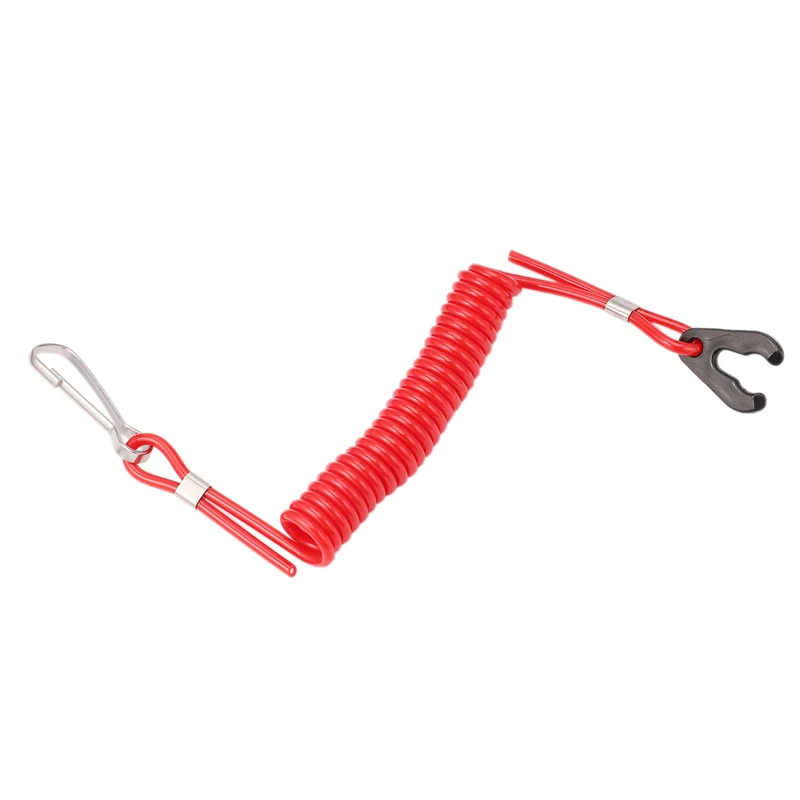 2 веревки безопасности для Yamaha PWC Jet Ski Wave Runners Stop Killing TPU + PVC красный ключ зажигания