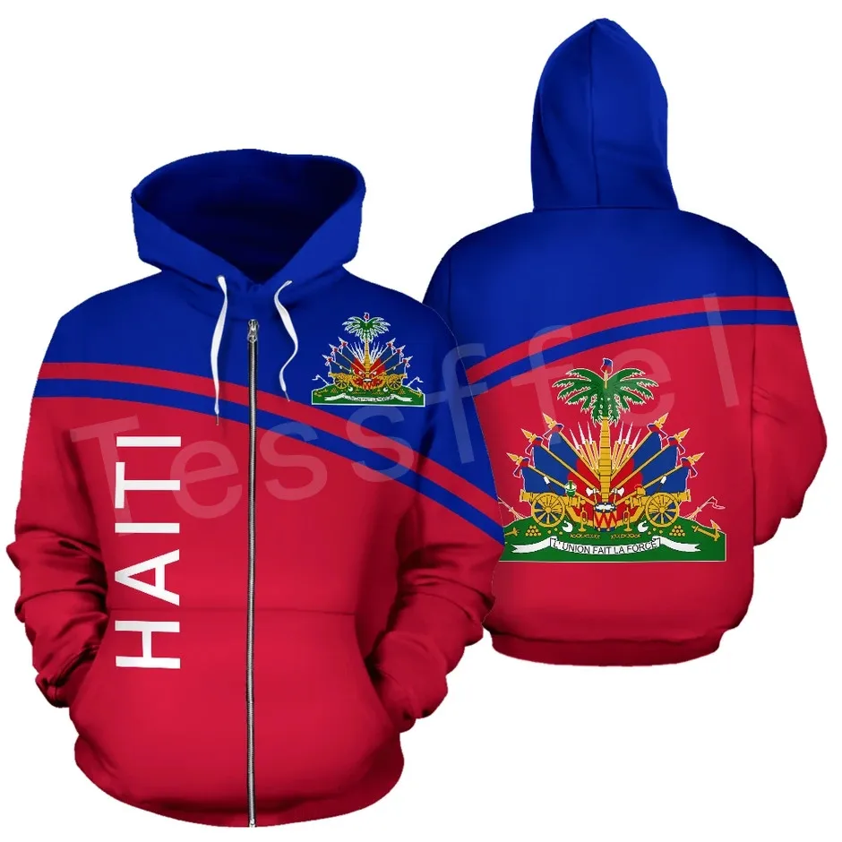

Tessffel Country Emblem Flag Caribbean Sea Haiti Island Retro Pullover Men/Women Tracksuit Jacket 3Dprint Streetwear Hoodies A27