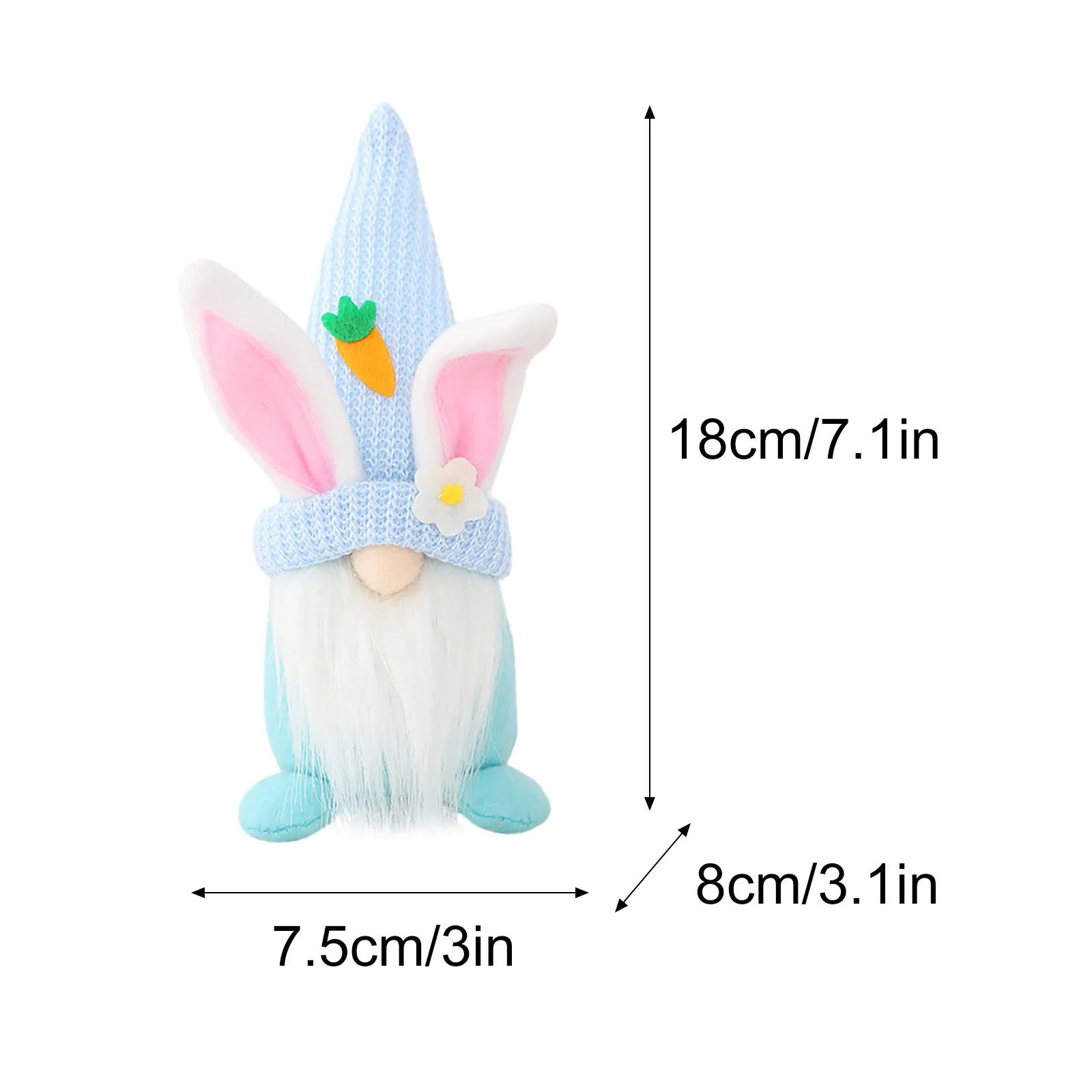 

Easter Bunny Gnome Decoration Plush Dwarf Doll Ornaments Rabbit Doll Ornaments Kids Toys Standing Post