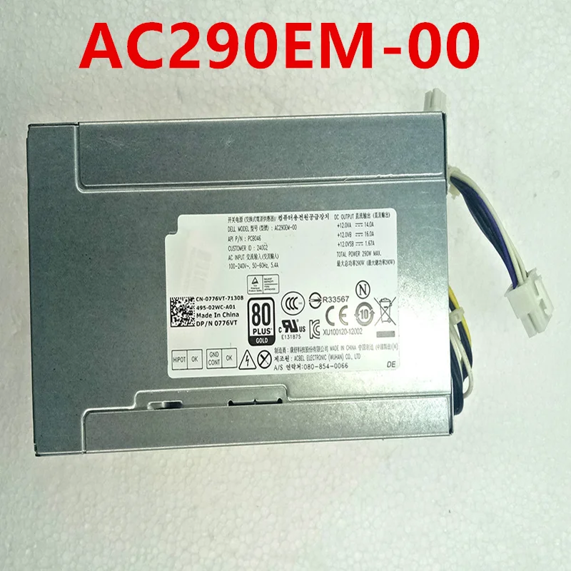 

Original New Switching Power Supply For Dell OptiPlex 3020 7020 9020 3670 T20 T30 T3620 T1700 290W For AC290EM-00 776VT 0776VT