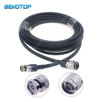 low loss lmr400 n male to bnc male plug connector adapter 50 7 rf coaxial cable pigtail wifi antenna junper cord