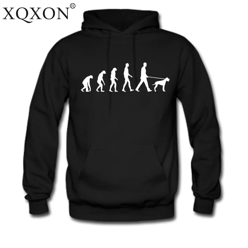 

New Evolution dog print funny men ThinHooded Hoodies Sweatshirt top H25