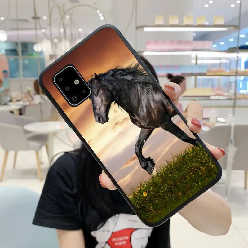

Horse animal painting pattern Phone Case For Samsung A6 A7 A8 A10 A11 A20 A21 A30 A31 A40 A50 A70 A80 A91 Plus S E Cover