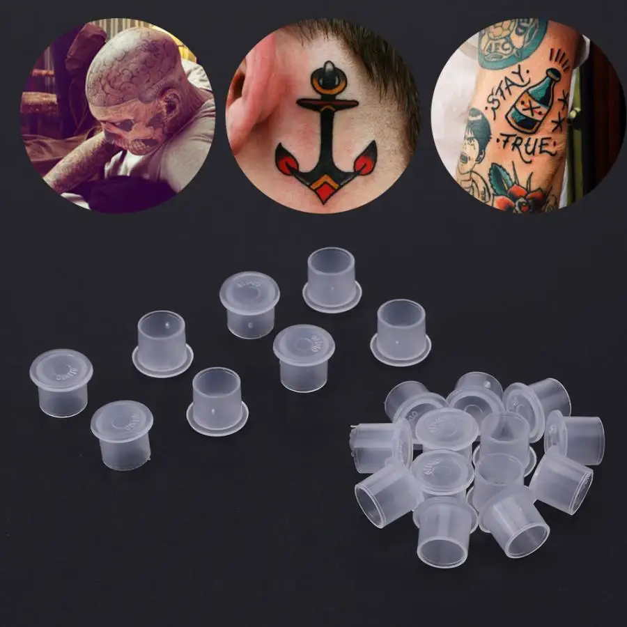 Перманентный макияж 1000 шт. тату микроблейдинг пигмент контейнер для чернил