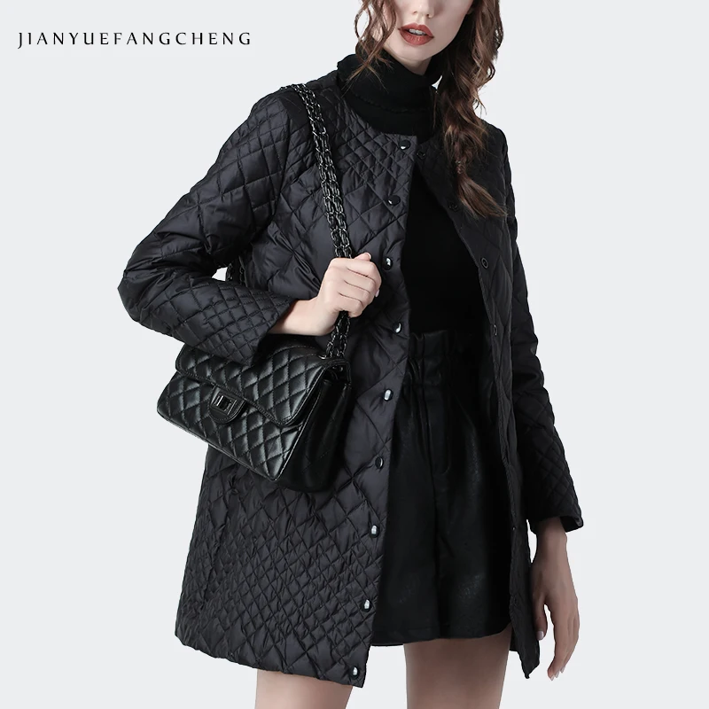 Женское зимнее пальто с длинным Черная куртка Белые куртки пуховики теплая