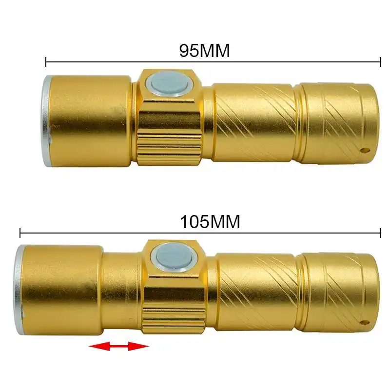 Мощный велосипед фонарик USB 2000 Люмен Увеличить светодиодный с аккумулятором