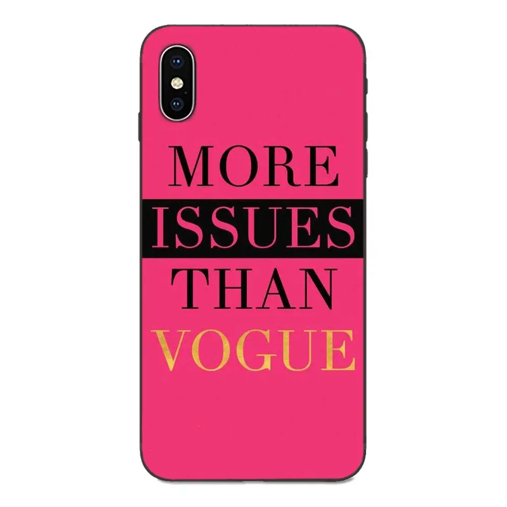 Soft Cases Capa For Apple iPhone 4 4S 5 5S SE 6 6S 7 8 Plus X XS Max XR Brand New More Issues Than Vogue | Мобильные телефоны и