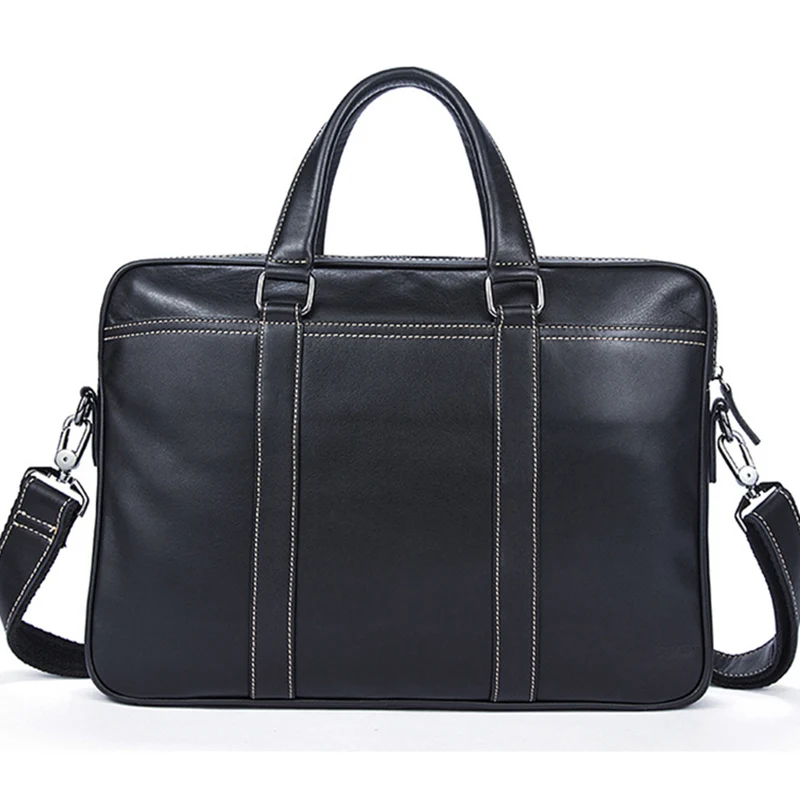 Модная сумка мужской портфель из яловой кожи брендовый высококачественный