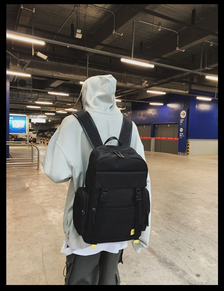 

PB4189 2021 new fashion trend casual Korean style simple men's travel backpack campus college student schoolbag
