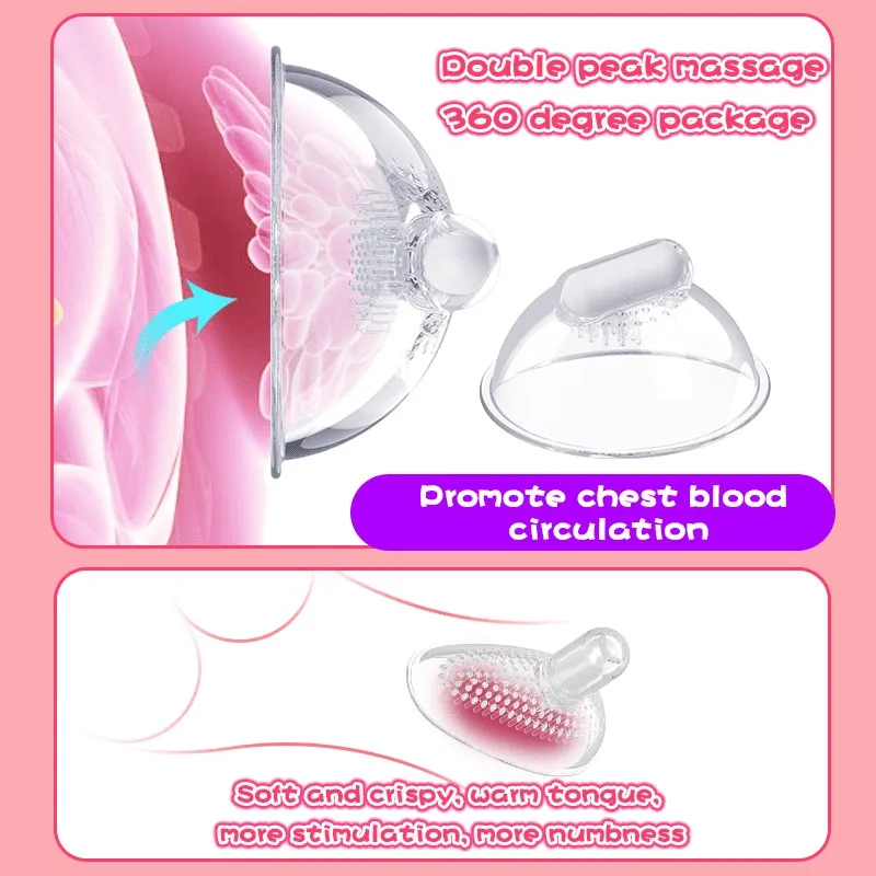 10 режимов вибратор на присоске для сосков вагинальный сосательный молокоотсос