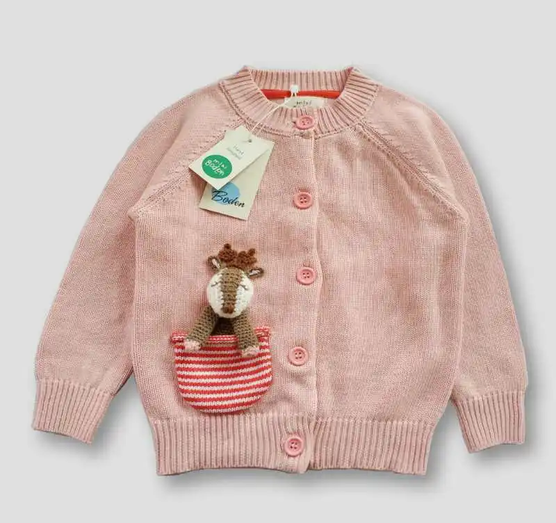 Новинка Детский свитер Пальто Зима 2018 Хлопковые свитера для девочек Осенние |