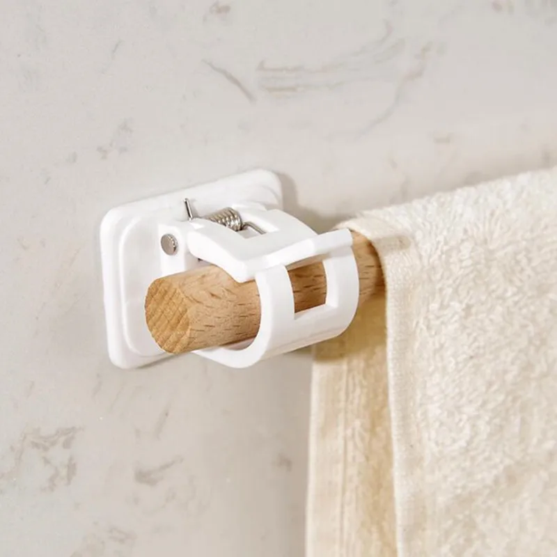 2 шт. самоклеющиеся карнизы для штор белая вешалка перекладина зажимы настенные