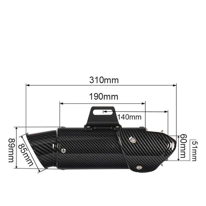 Выхлопная труба из стали универсальный глушитель выхлопной трубы мотоцикла с